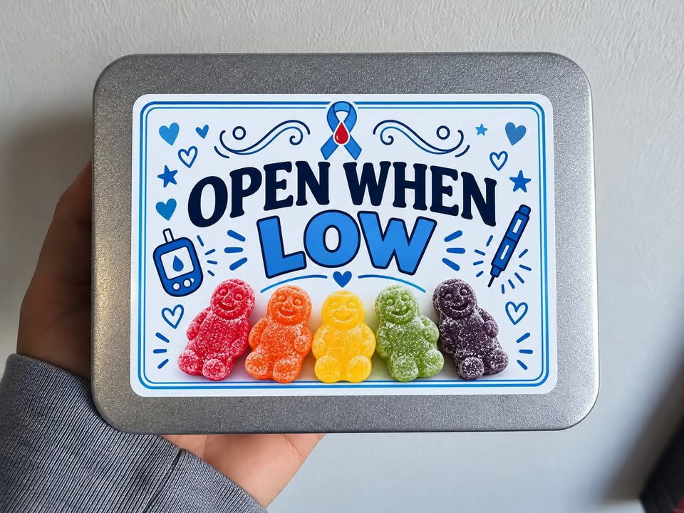 Open When Low Hypo Treatment Storage Tin