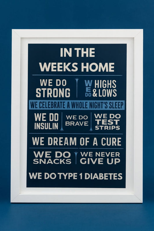 Custom "In This Home" Diabetes Support Frame